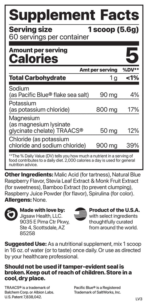 Jigsaw Potassium Cocktail Blue Raspberry Jar