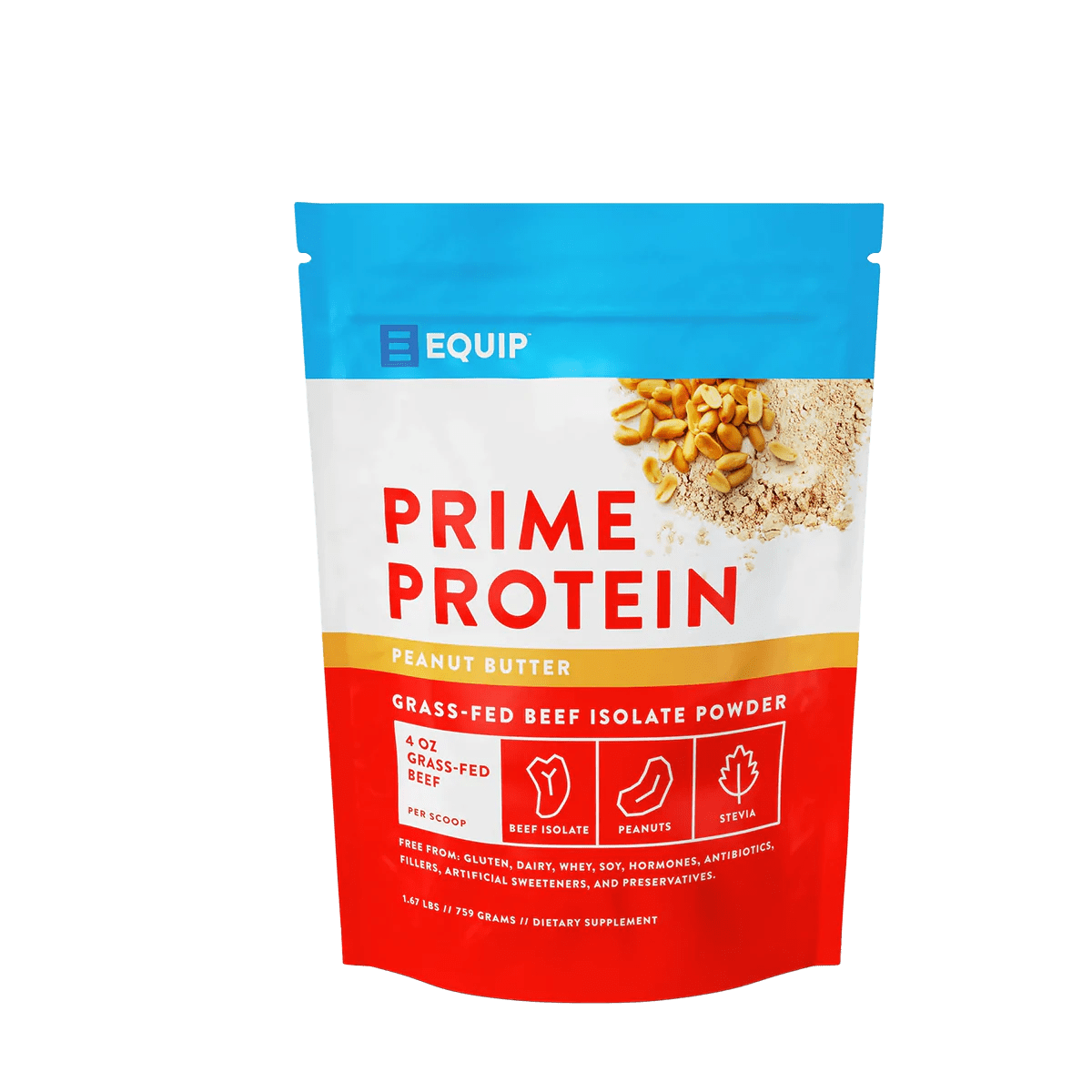 Prime Grass Fed Protein Powder Peanut Butter (1.67 LBS)