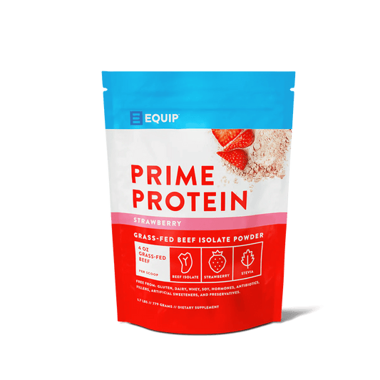 Prime Grass Fed Protein Powder Strawberry (1.7 LBS)
