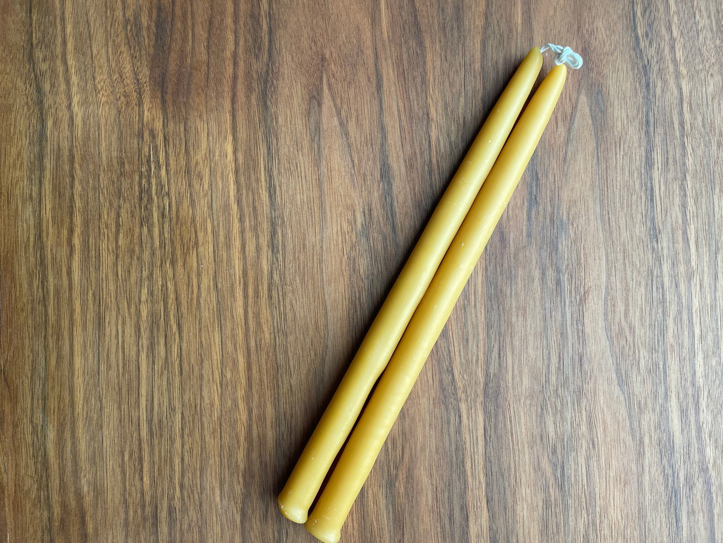 12" Table Candles- 100% Pure Beeswax Candle (Set of 2)
