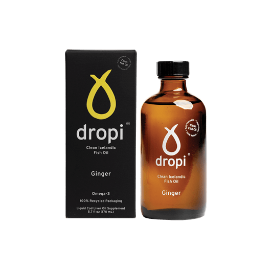 Dropi, Pure Icelandic Extra Virgin Cod Liver Oil- Ginger 170ml