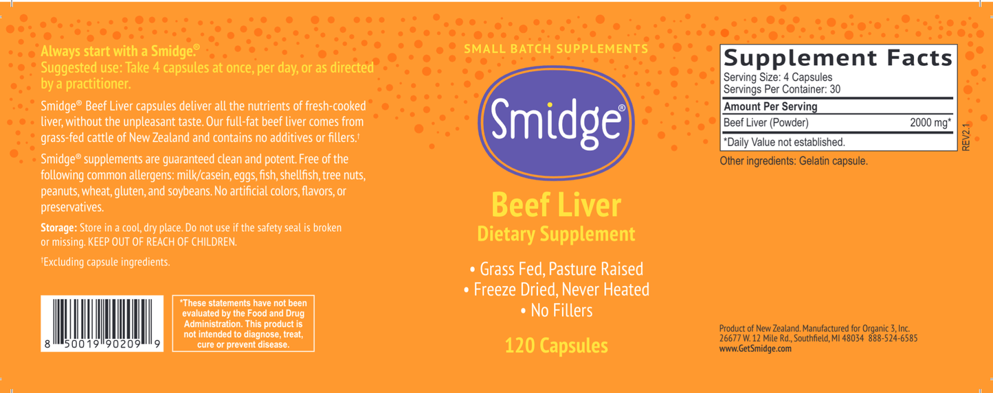 Smidge Beef Liver