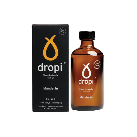 Dropi, Pure Icelandic Extra Virgin Cod Liver Oil- Mandarine 170ml