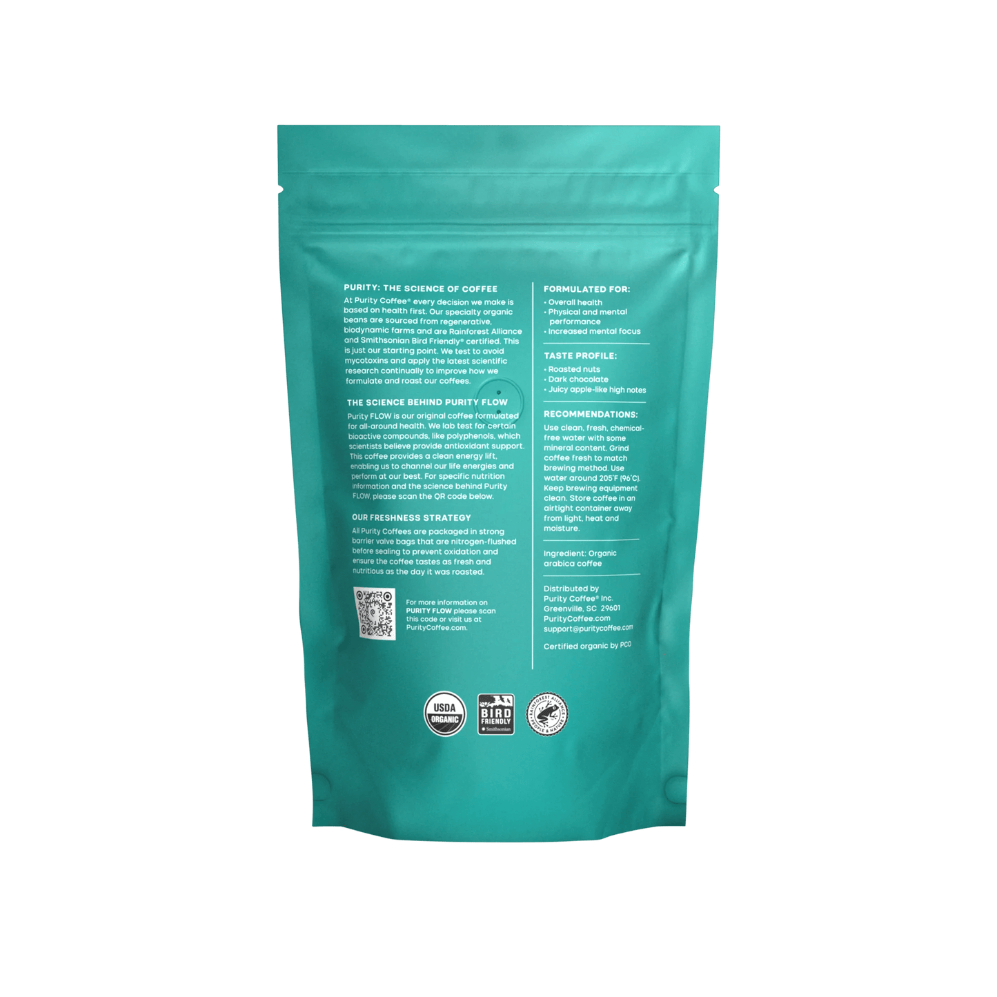 Purity Organic Coffee- Medium Roast Whole Bean Coffee 5LBS