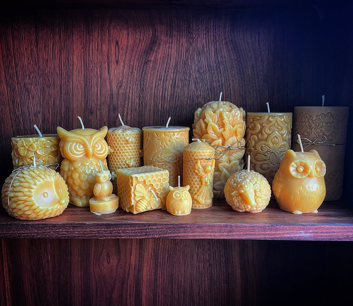 100% Pure Beeswax Candles Handcrafted in Ontario