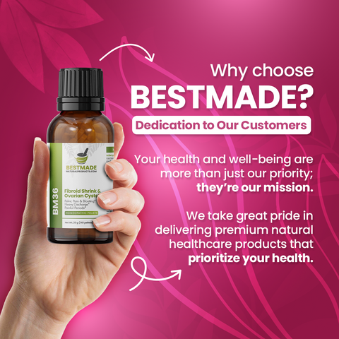 BestMade Natural Products BM36 Fibroid & Ovarian Cyst Formula (140 Pellets) Supplement BestMade Natural Products