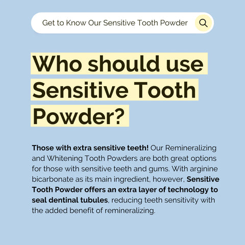 Just Ingredients Sensitive Tooth Powder, Mint