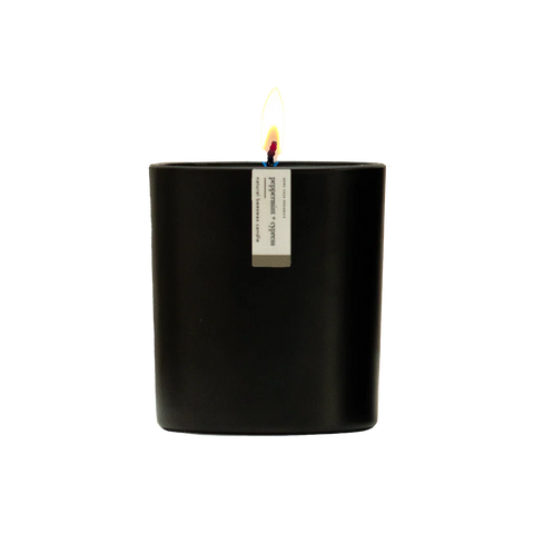 Rowe Casa Organics Peppermint + Cypress Beeswax Candle | 8.75 Oz