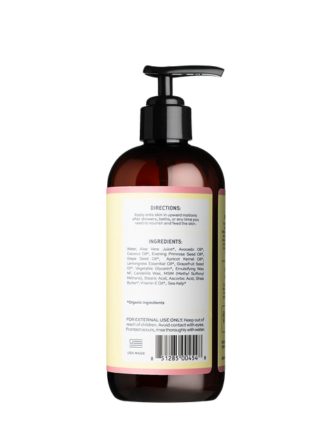 Aleavia Grapefruit Lemongrass Prebiotic Body Lotion (12 oz)