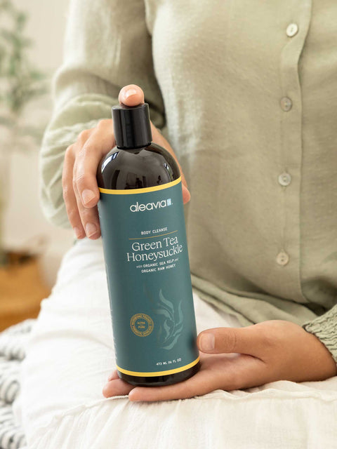 Aleavia Green Tea Honeysuckle Prebiotic Body Cleanse ( 2 oz Travel Size)