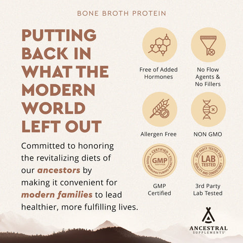 Ancestral Supplements Protein Powder Vanilla Chai Protein Powder Ancestral Supplements