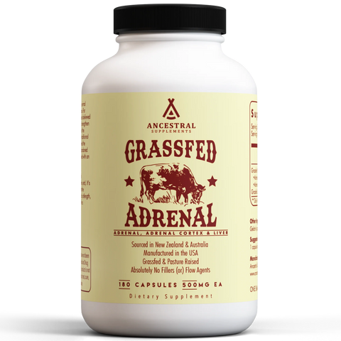 Ancestral Supplements Grass Fed Beef Adrenal Vitamins & Supplements Ancestral Supplements