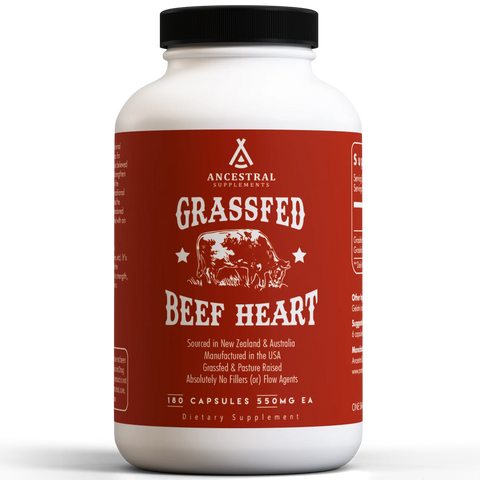 Ancestral Supplements: Grass Fed Beef Heart Vitamins & Supplements Ancestral Supplements