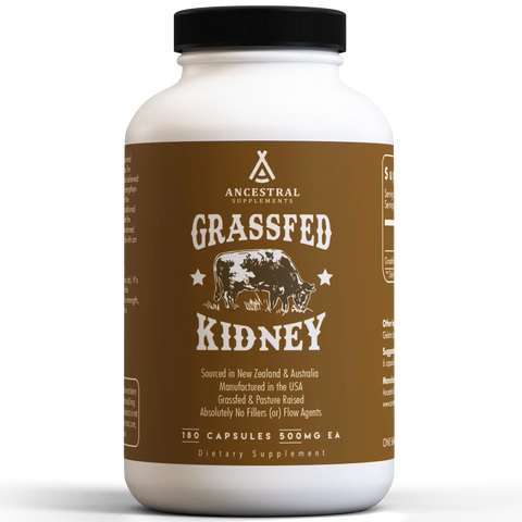 Ancestral Supplements Grass Fed Beef Kidney Vitamins & Supplements Ancestral Supplements