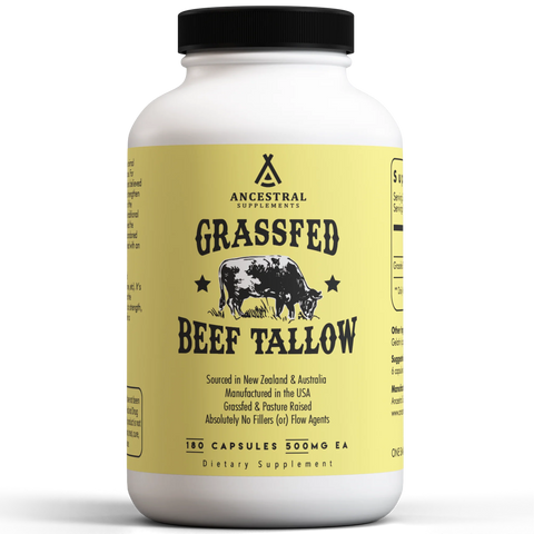 Ancestral Supplements Grass Fed Beef Tallow Beef Tallow Supplement Ancestral Supplements