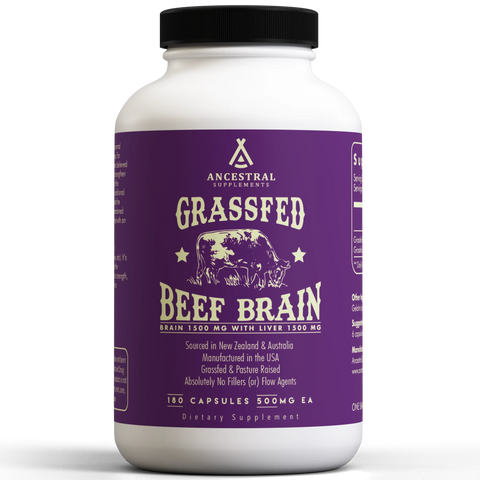 Ancestral Supplements Grass Fed Beef Brain Vitamins & Supplements Ancestral Supplements
