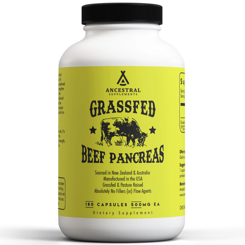 Ancestral Supplements Grass Fed Beef Pancreas Vitamins & Supplements Ancestral Supplements