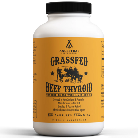 Ancestral Supplements Grass Fed Beef Thyroid Vitamins & Supplements Ancestral Supplements