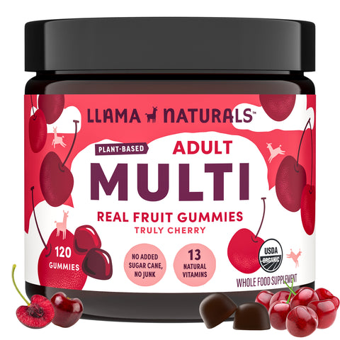 Llama Naturals Organic Adult Multivitamin Gummies - Cherry (120 CT)