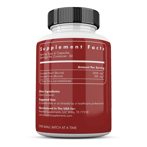 Ancestral Supplements: Grass Fed Beef Heart