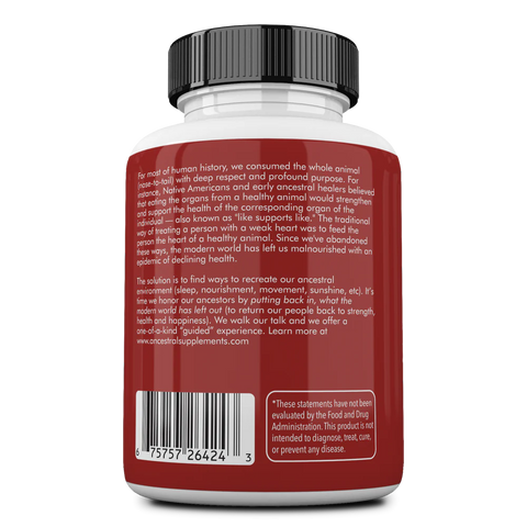 Ancestral Supplements: Grass Fed Beef Heart