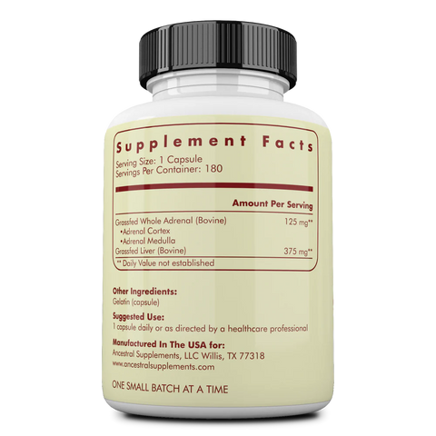 Ancestral Supplements Grass Fed Adrenal