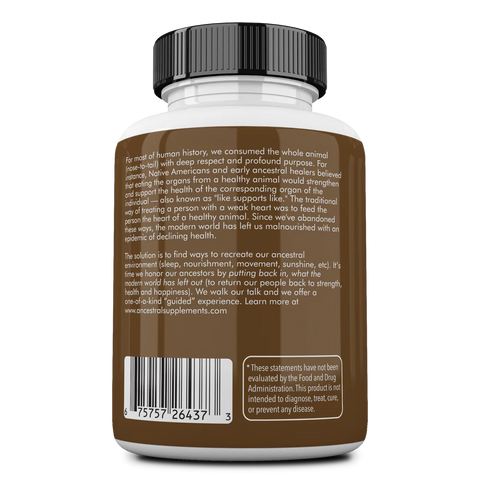 Ancestral Supplements Grass Fed Beef Kidney
