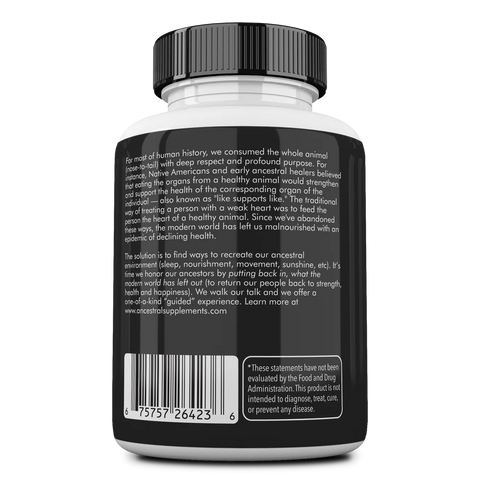 Ancestral Supplements Grass Fed Beef Organs