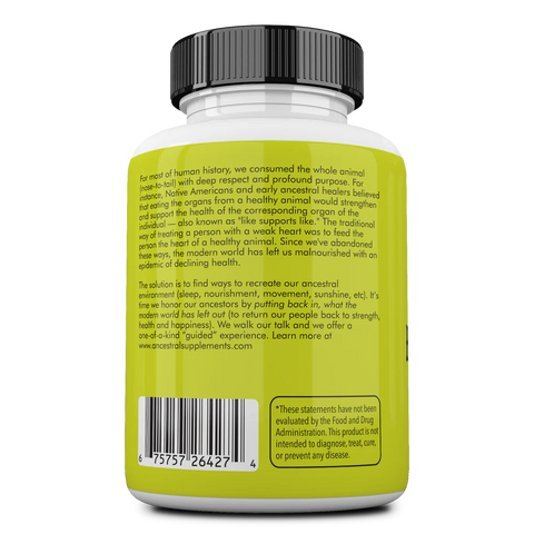 Ancestral Supplements Grass Fed Pancreas
