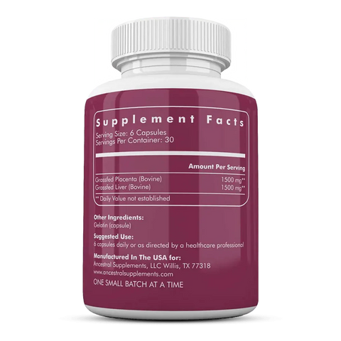 Ancestral Supplements Grass Fed Placenta