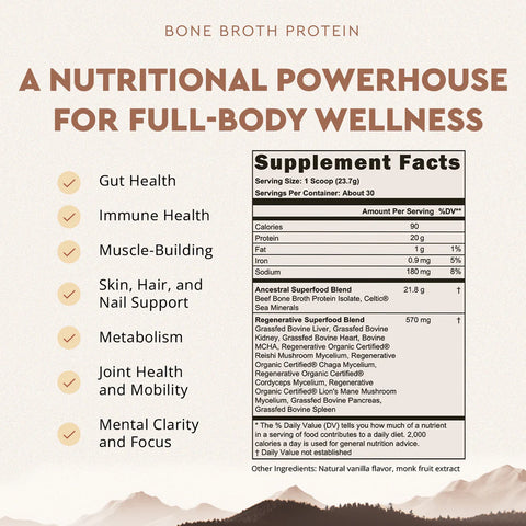 Ancestral Supplements Protein Powder Vanilla