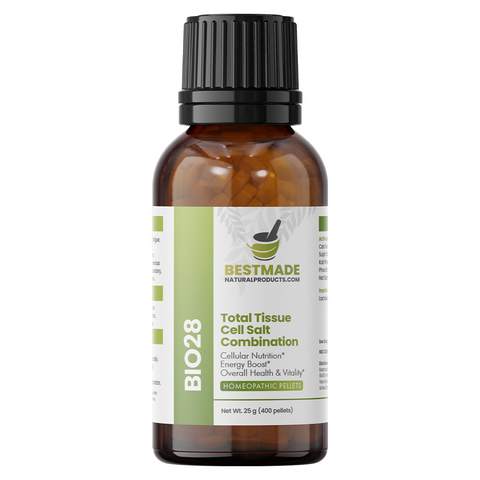 BestMade BIO28 Total Tissue Cell Salts bottle, 400 pellets