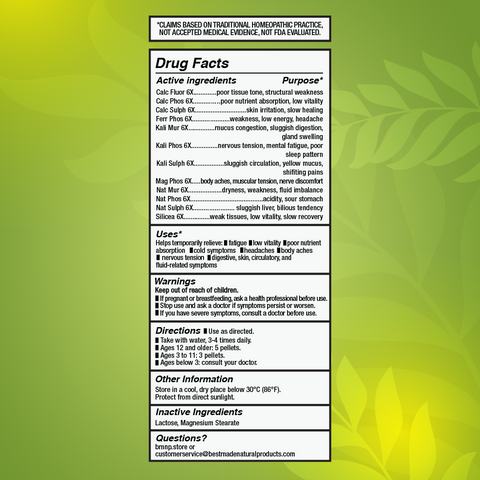 BIO28 Drug Facts label