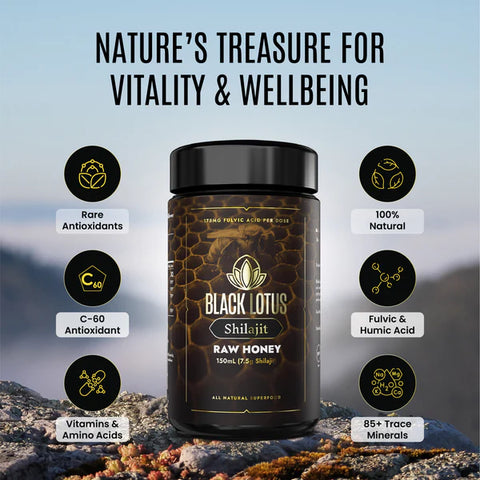 Black Lotus Shilajit Pure Shilajit Honey
