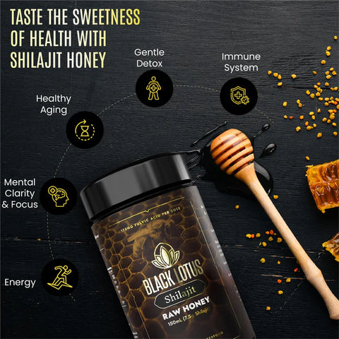 Black Lotus Shilajit Pure Shilajit Honey