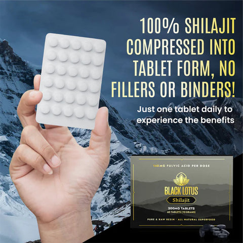 Black Lotus Shilajit Pure Shilajit Tablets