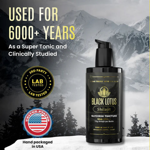 Black Lotus Shilajit Pure Shilajit Tincture