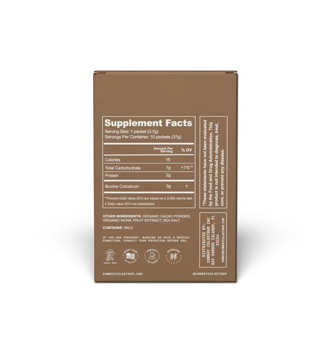 Cowboy Colostrum Chocolate Stick Packs colostrum powder Cowboy Colostrum