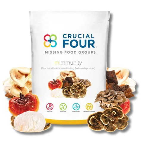 Crucial Four mImmunity | Functional Mushrooms Fruiting Bodies (3oz)