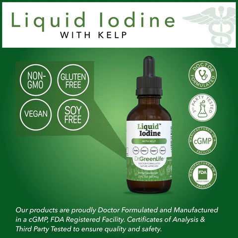 Dr. Green Life Liquid Iodine with Organic Kelp