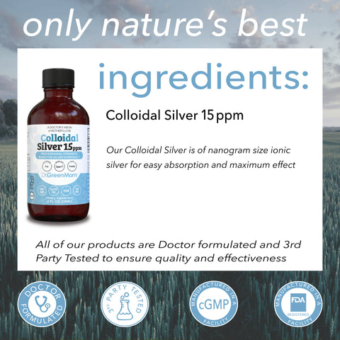 Dr. Green Life Colloidal Silver 15ppm