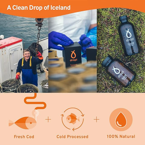Dropi, Pure Icelandic Extra Virgin Cod Liver Oil- Fennel
