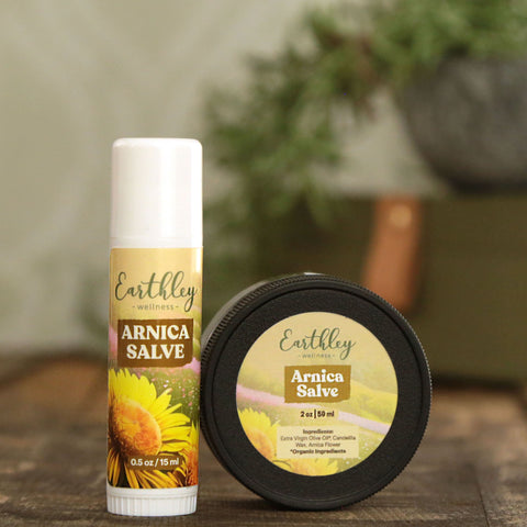 Earthley Arnica Salve With Beeswax (0.5 oz Stick) Supplement Goodie Vibes