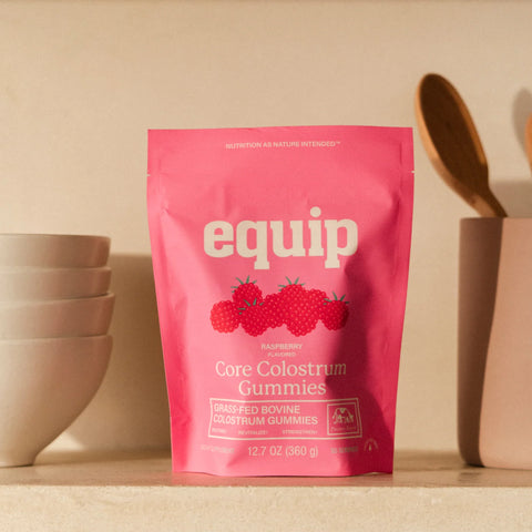 Equip Core Colostrum Gummies - Raspberry Colostrum Supplements Gummies Equip Foods