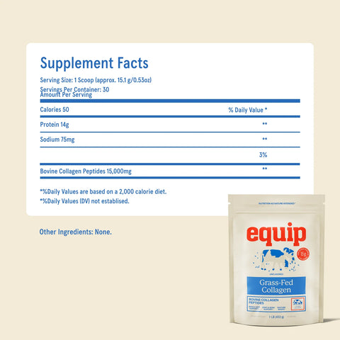 Equip: Grass-fed Collagen (Unflavoured) Equip Foods