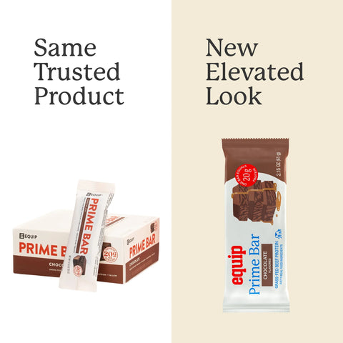 Equip Prime Bar - Chocolate (12 pack) Protein Bar Equip Foods