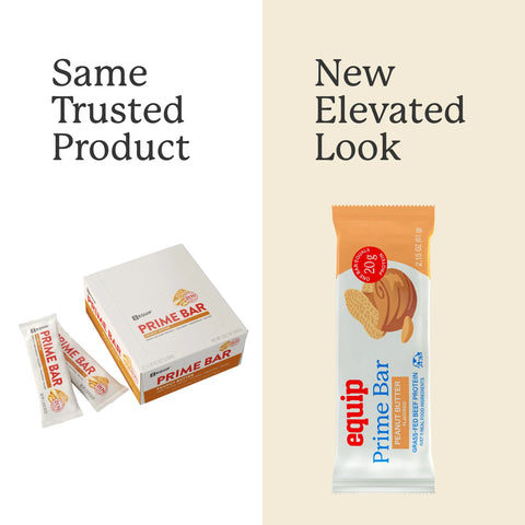 Equip Prime Bar - Peanut Butter (12 pack) Protein Bar Equip Foods