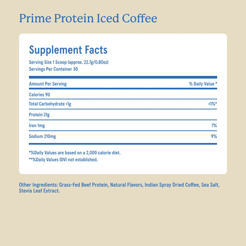 Equip Prime Protein Powder Iced Coffee (Original) Equip Foods