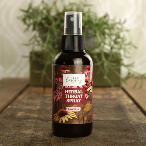 Earthley Herbal Throat Spray (4 OZ)