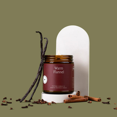 Fontana Candle Co. Warm Flannel Jar Candle Candle Fontana Candle Co